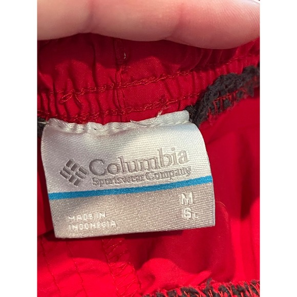 Columbia PFG Fishing Shorts Elastic Waist Quick Dry Red Mens‎ Size M - Picture 4 of 4